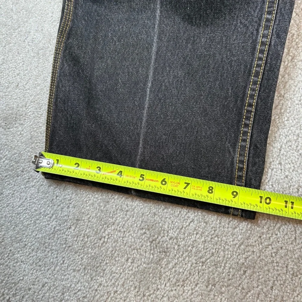 VTG Y2K Mecca Carpenter Jeans Mens 40 Black Baggy Relaxed Fit Utility Streetwear